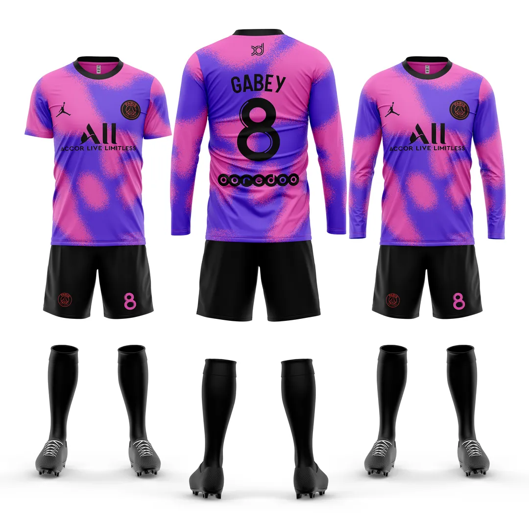 PSG 20-21 4th No.7 エンバペ Lサイズ 20/21 PSG 4th Premium Kit - 2025 Premium Quality